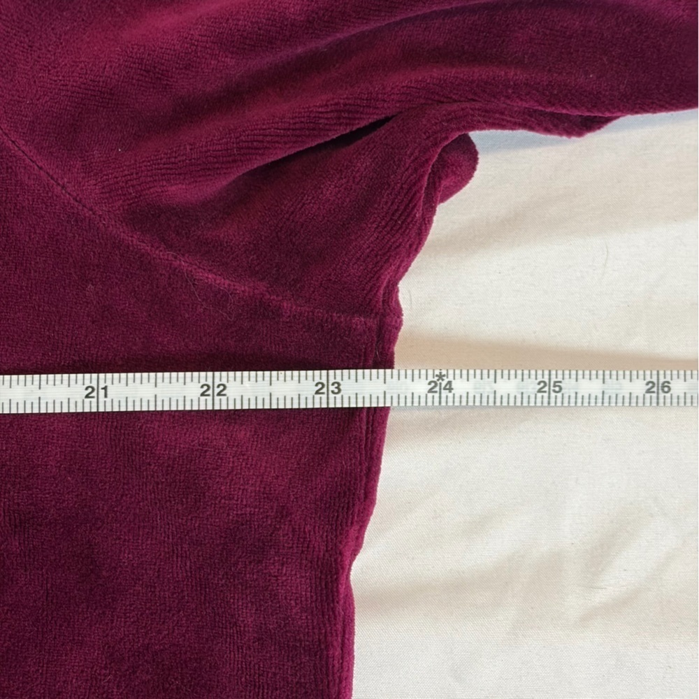 Karen Scott Rich Burgundy Velour Lounge/Track set - Picture 10 of 14
